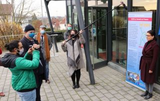 Dreharbeiten vor dem Pali Kino in Gelnhausen